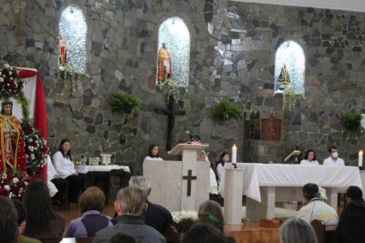 Missa de AÃ§Ã£o de GraÃ§as em louvor ao Bom Jesus em Campo Mendes foi presidida pelo Padre Paulo 